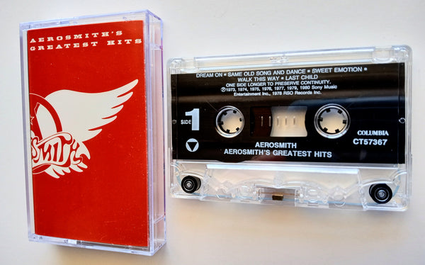 AEROSMITH (Steven Tyler) - "Greatest Hits" - Cassette Tape (1980/1993) [*Aerosmith Remasters Series!*] [HTF]  - Mint
