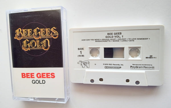 BEE GEES (Barry, Robin, Maurice Gibb) - "Gold" (Early Hits!) - Cassette Tape  (1976/1992) [Digitally Remastered] - Mint