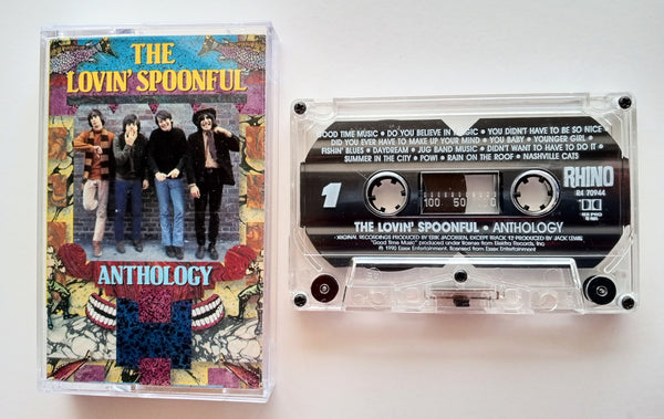 THE LOVIN' SPOONFUL (John Sebastian) - "Anthology" - [Double-Play Cassette Tape] (1990) [Digitally Remastered] [HX-Pro] [HTF!] - Mint