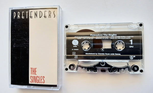 PRETENDERS (Chrissie Hynde) - "The Singles" - [Double-Play Cassette Tape] (1987) [RCV] [HX-Pro] [Digalog®] [Digitally Mastered] [Shape® Mark 10 Performance Clear Shell] - Mint