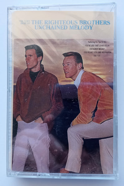 THE RIGHTEOUS BROTHERS - "The Very Best Of: Unchained Melody" - [Double-Play] <b style="color: red;">Audiophile</b> Chrome Cassette Tape  (1990) [RCV] - <b style="color: purple;">SEALED</b>