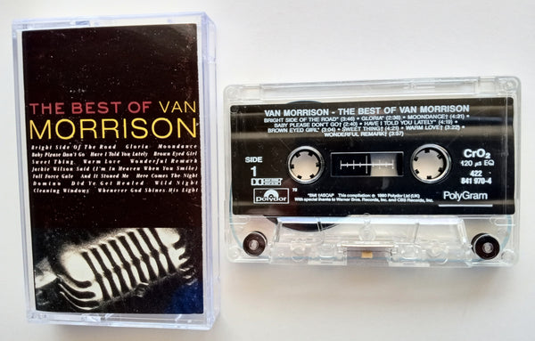 VAN MORRISON - "The Best Of" - [Double-Play] <b style="color: red;">Audiophile</b> Chrome Cassette Tape  (1990) - Mint