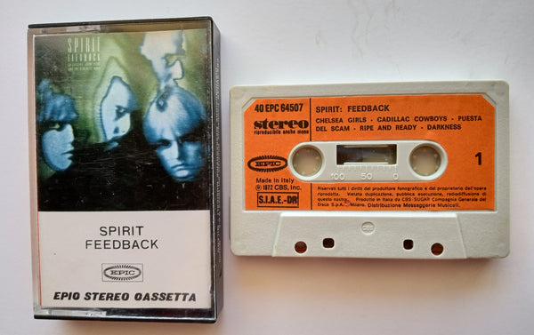 SPIRIT (John Locke, Ed Cassidy) - "Feedback" - Cassette Tape (1973) [Rare Spain Import!] - Mint