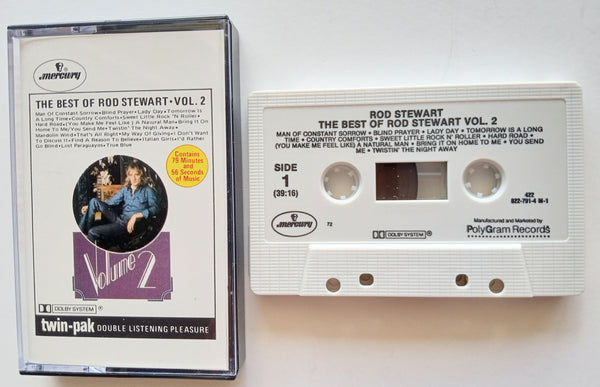 ROD STEWART - "The Best Of Rod Stewart - Volume 2" - [Double-Play Cassette Tape] (1976/1981) - Mint