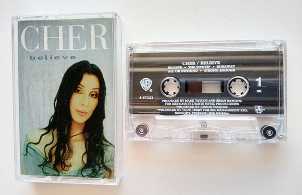 CHER (Sonny & Cher) - "Believe" - Cassette Tape  (1998) [Digalog®] [Digitally Mastered] [HX-Pro] - Mint