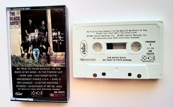 THE BEACH BOYS (Brian Wilson) - "Be True To Your School" - Cassette Tape (1982) [Rare!] [HTF!] [Cassette Only!] - Mint