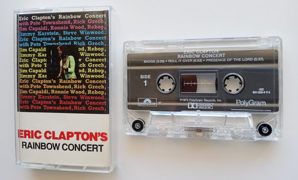 ERIC CLAPTON (Cream) - "Rainbow Concert" (w/"After Midnight") - [Double-Play Cassette Tape] (1973/1990) - Mint