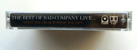 BAD COMPANY - "Best of Bad Company Live - What You Hear Is What You Get" [Import Cassette Tape] (1993) 