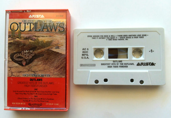 OUTLAWS - "Greatest Hits of The Outlaws: High Tides Forever" - Cassette Tape (1982) - Mint