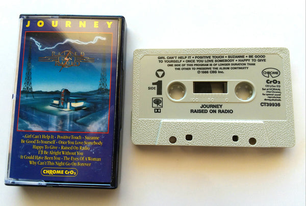JOURNEY - "Raised On Radio" - Audiophile Chrome Cassette Tape (1986)