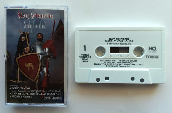 RAY STEVENS  - "Surely You Joust" - Cassette Tape (1988) [HQ™ - High Quality] - Mint