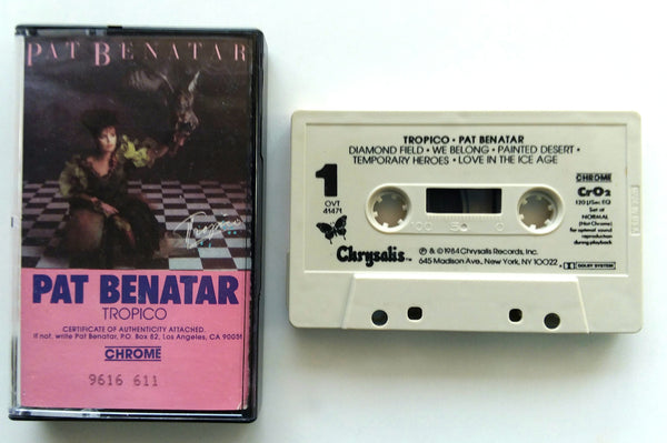 PAT BENATAR - "Tropico" - <b style="color: red;">Audiophile</b> Chrome Cassette Tape (1984) - Mint