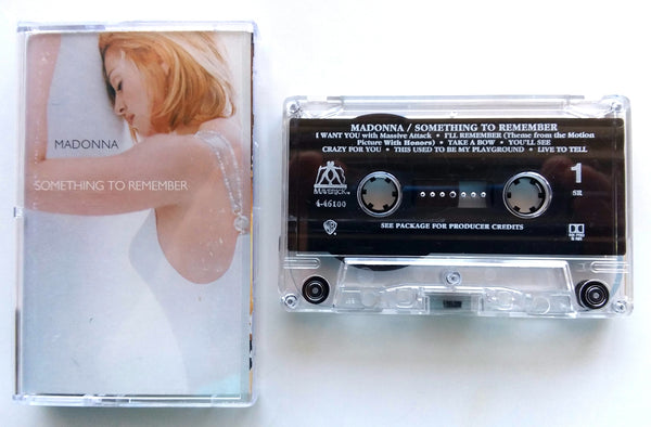 MADONNA - "Something To Remember" (Best) - Cassette Tape  (1994) - Mint