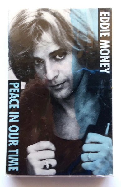 EDDIE MONEY  - "Peace In Our Time" / "Where's The Party" (Live) [Non-Album Track!] - Cassette Tape Single  (1989) - <b style="color: purple;">SEALED</b>