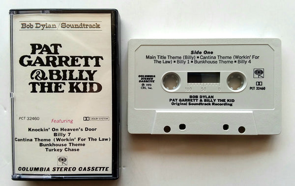 BOB DYLAN (SOUNDTRACK) - "Pat Garrett & Billy The Kid" (w/"Knockin' On Heaven's Door") - Cassette Tape  (1973) - Mint