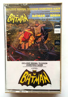 ORIGINAL TV SOUNDTRACK - "Batman" (Classic 60's TV Series) - Cassette Tape (1966/1986) {Digitally Remastered] - <b style="color: purple;">SEALED</b>