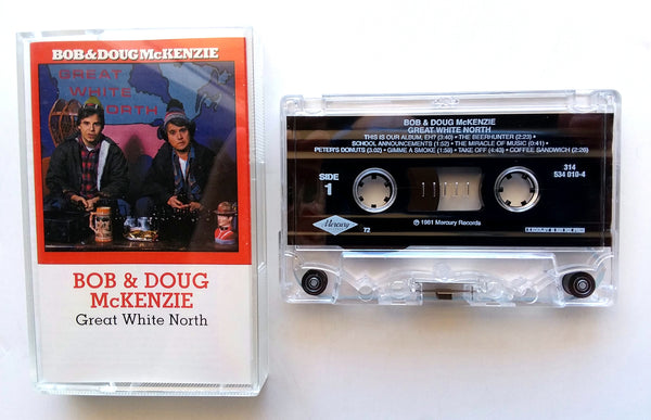 BOB & DOUG McKENZIE (Rick Moranis & Dave Thomas) - "Great White North" (Comedy) - Cassette Tape (1981/1994) {Digitally Remastered] - Mint