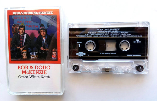 BOB & DOUG McKENZIE (Rick Moranis & Dave Thomas) - "Great White North" (Comedy) - Cassette Tape (1981/1994) [Digitally Remastered] - Mint