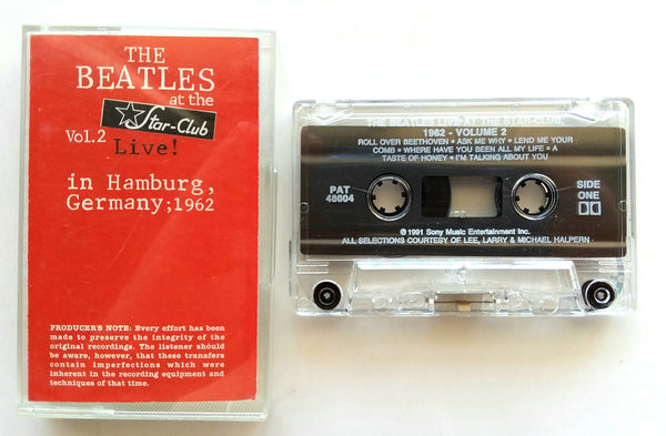 THE BEATLES - "Live At The Star Club - 1962 (Vol. 2) " - Cassette Tape - (1991) - Mint