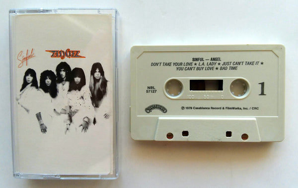 ANGEL - "Sinful" - Cassette Tape  (1979) - Mint