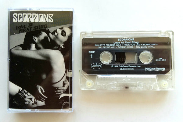 SCORPIONS - "Love At First Sting " - Cassette Tape - (1984) [Original Cover Photo] - Mint