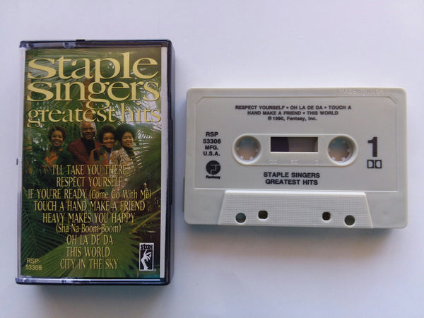 THE STAPLE SINGERS - "Greatest Hits" - Cassette Tape (1990) - New