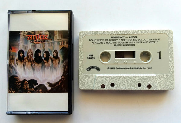ANGEL - "White Hot" - Cassette Tape  (1977) - Mint