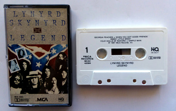 LYNYRD SKYNYRD - "Legend" (Unreleased Songs)- Cassette Tape  (1987) - Mint