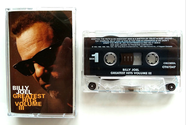 BILLY JOEL  -  "Greatest Hits Volume III" - Cassette Tape (1997) [Bonus Tracks] - Mint
