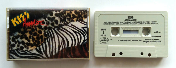 KISS - "Animalize" - Cassette Tape (1984) - Mint