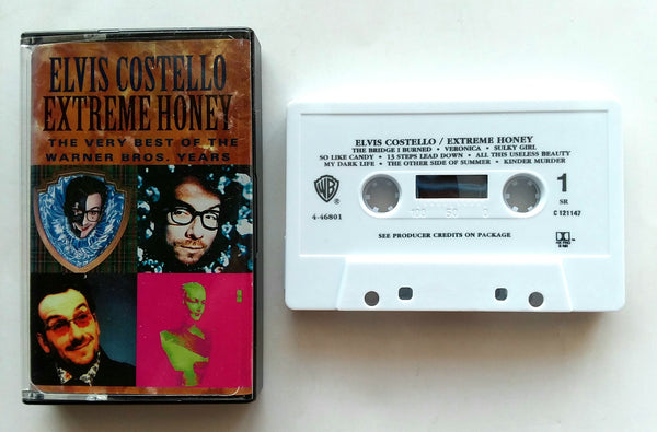 ELVIS COSTELLO - "Extreme Honey: The Very Best Of The Warner Bros. Years" -  Cassette Tape (1997) - Mint