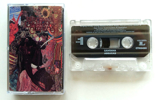 SANTANA - "Abraxas" - Cassette Tape (1970/1998) [Digitally Remastered] - Mint