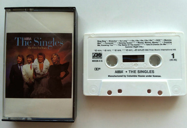 ABBA - "The Singles" - [Double-Play Cassette Tape] [Bonus Tracks!] (1982) [RCV] - Mint