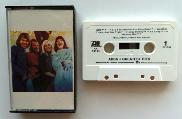 ABBA - "Greatest Hits" -  Cassette Tape (1976) [RCV] - Mint