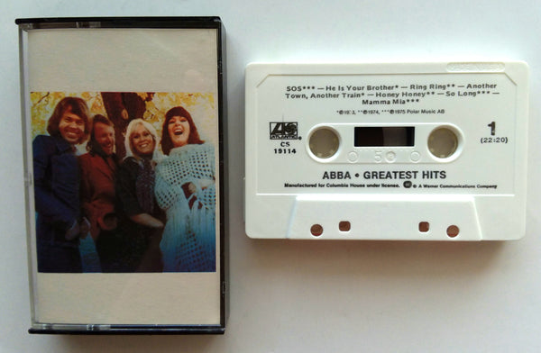 ABBA - "Greatest Hits" -  Cassette Tape (1976) - Mint