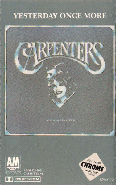 CARPENTERS (Karen & Richard) - "Yesterday Once More"- (2-Tape Set) Two <b style="color: red;">Audiophile</b> Chrome Cassette Tapes (1985) - Mint