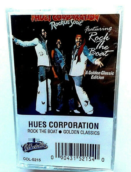 HUES CORPORATION - "Rock The Boat: Golden Classics" - Cassette Tape (1991) - <b style="color: purple;">SEALED</b>