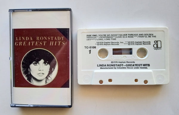 LINDA RONSTADT - "Greatest Hits" - Cassette Tape (1976) [RCV] - Mint