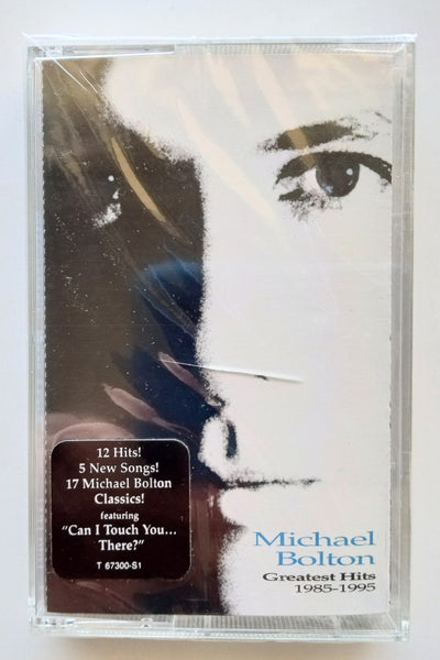 MICHAEL BOLTON (Blackjack) - "Greatest Hits 1985-1995" - [Double-Play Cassette Tape] (1995) [+5 New Songs!] ("Call-Out" Sticker!) - <b style="color: purple;">SEALED</b>