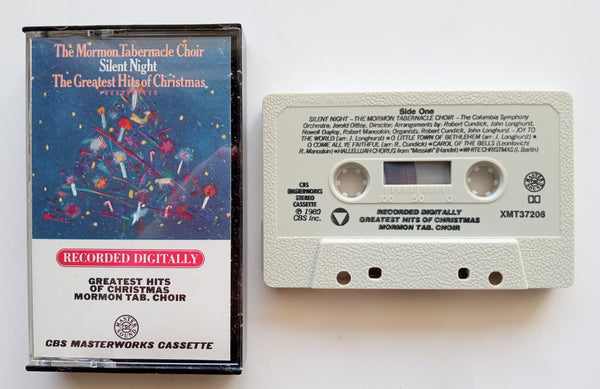 THE MORMAN TABERNACLE CHOIR  - "Silent Night: The Greatest Hits Of Christmas" [Master Sound® - Digital -<b style="color: red;">Audiophile</b>] - Cassette Tape (1981) - Mint