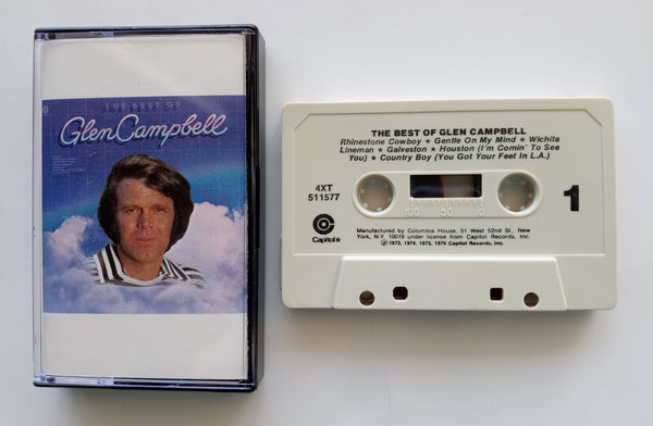 GLEN CAMPBELL - "The Best Of" - Cassette Tape (1976) - Mint