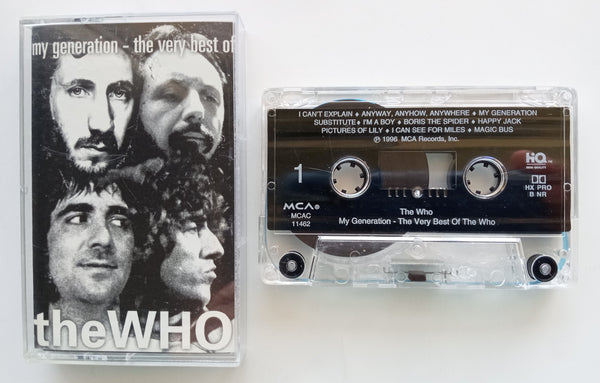 THE WHO - "My Generation: The Very Best Of The Who" -  [Double-Play Cassette Tape] (1996) {Digitally Remastered] - Mint