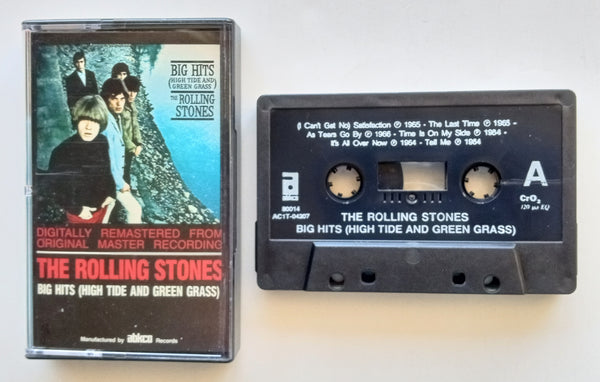THE ROLLING STONES - "Big Hits (High Tide and Green Grass)"- <b style="color: red;">Audiophile</b> Chrome Cassette Tape (1966/1992) - Mint