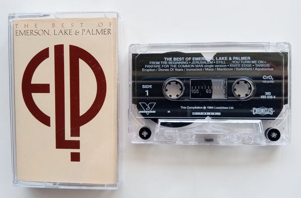 EMERSON, LAKE & PALMER - "The Best Of" - [Double-Play] <b style="color: red;">Audiophile</b> Chrome Cassette Tape (1994) [Digitally Remastered] - Mint