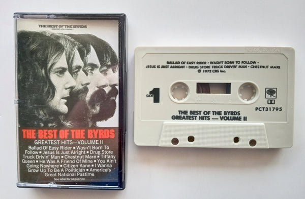 THE BYRDS (Roger McGuinn, Clarence White, Gene Parsons, Skip Battin) - "The Best Of The Byrds - Greatest Hits Volume II" - Cassette Tape (1973/1988) - New