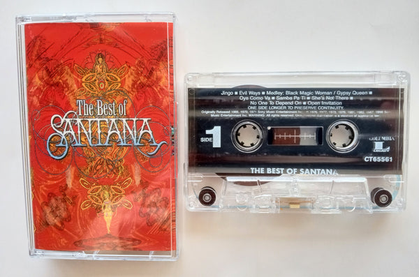 SANTANA - "The Best Of" - [Double-Play Cassette Tape] (1998) [Digitally Remastered] - Near Mint