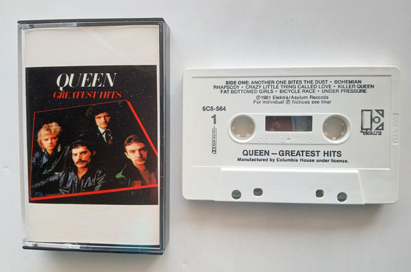 QUEEN - "Greatest Hits" - Cassette Tape (1980) - Mint