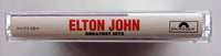 ELTON JOHN - "Greatest Hits"- <b style="color: red;">Audiophile</b> Chrome Cassette Tape (1974/1992) [Digitally Remastered] - Mint