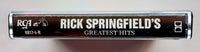 RICK SPRINGFIELD - "Greatest Hits" - Cassette Tape (1989) [Digitally Remastered] - Mint