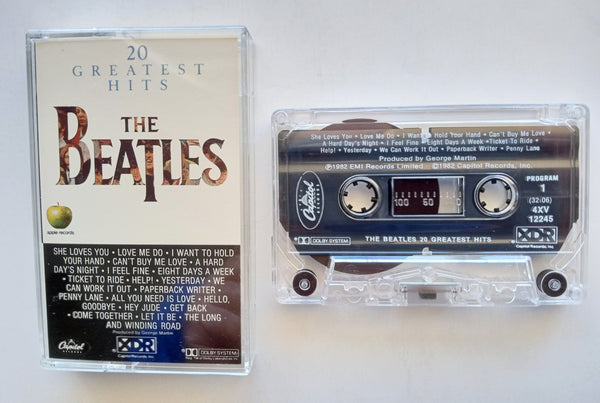 THE BEATLES - "20 Greatest Hits" - [Double-Play Cassette Tape] (1982/1992) [Digitally Remastered] [XDR] - Mint